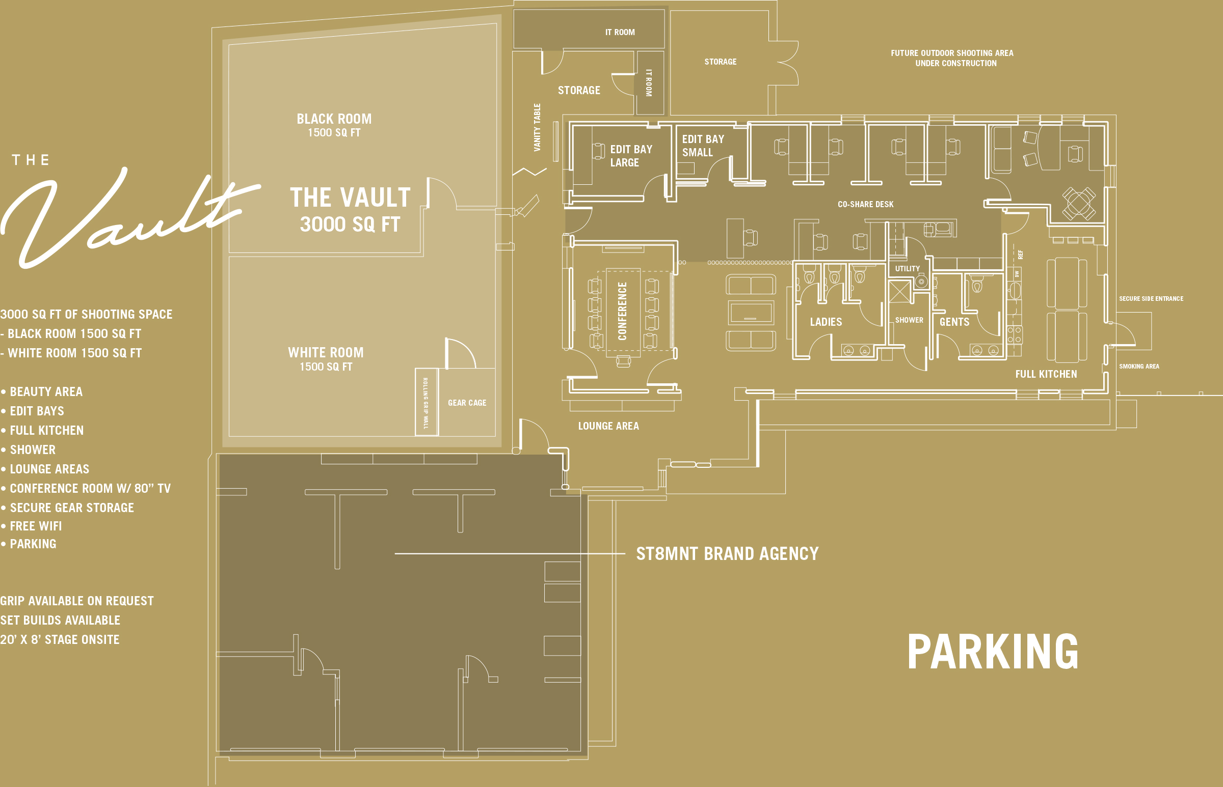 The Vault Nashville Floorplan and Map
